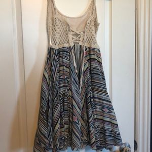 Surf Gypsy Dresses - Never worn short boho dress with lace up back Surf Gypsy Dresses - Never worn short boho dress with lace up back